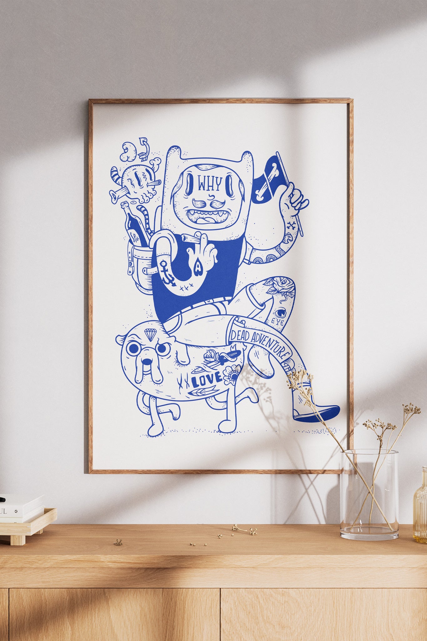 Dead Adventure – plakat inspirowany Adventure Time z buntowniczym twistem