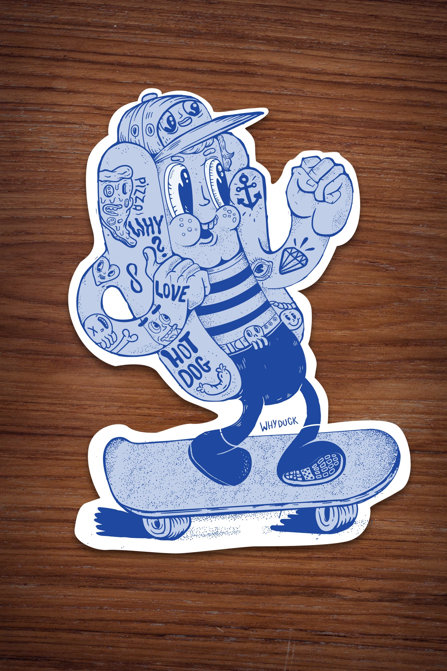 WhyDuck Doodle Pack — 3 Wlepki na Laptopa