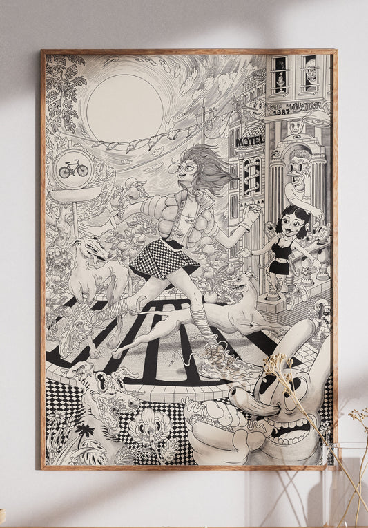 Pomarańczarka — Fabriano 50 × 70 cm