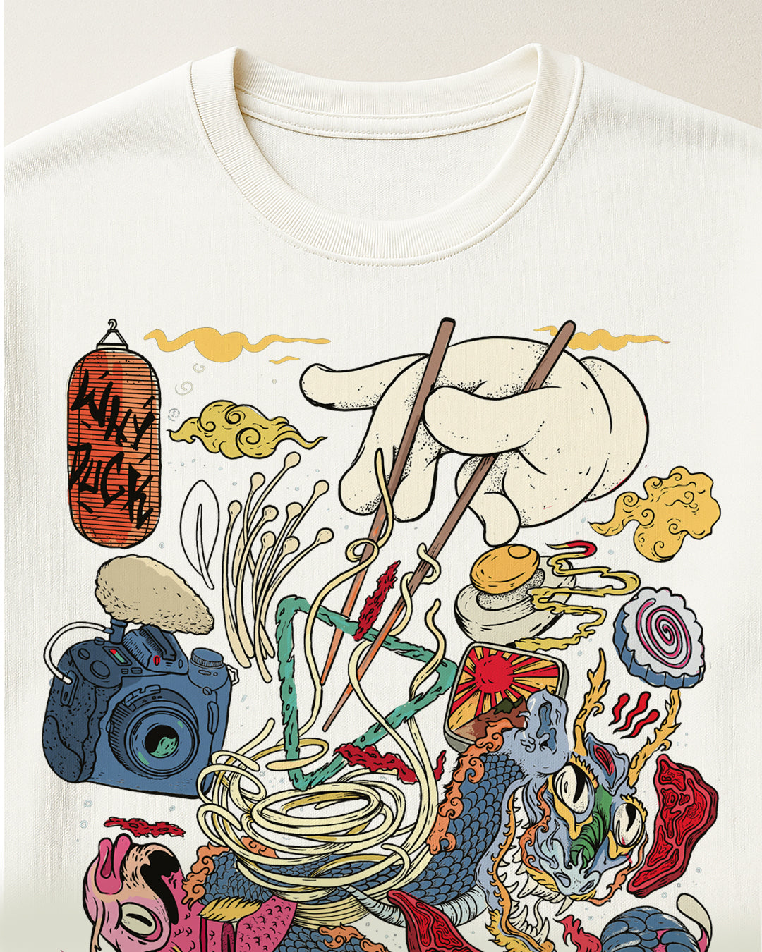 Koszulka Ramen – artystyczny T-shirt z grafiką WhyDuck