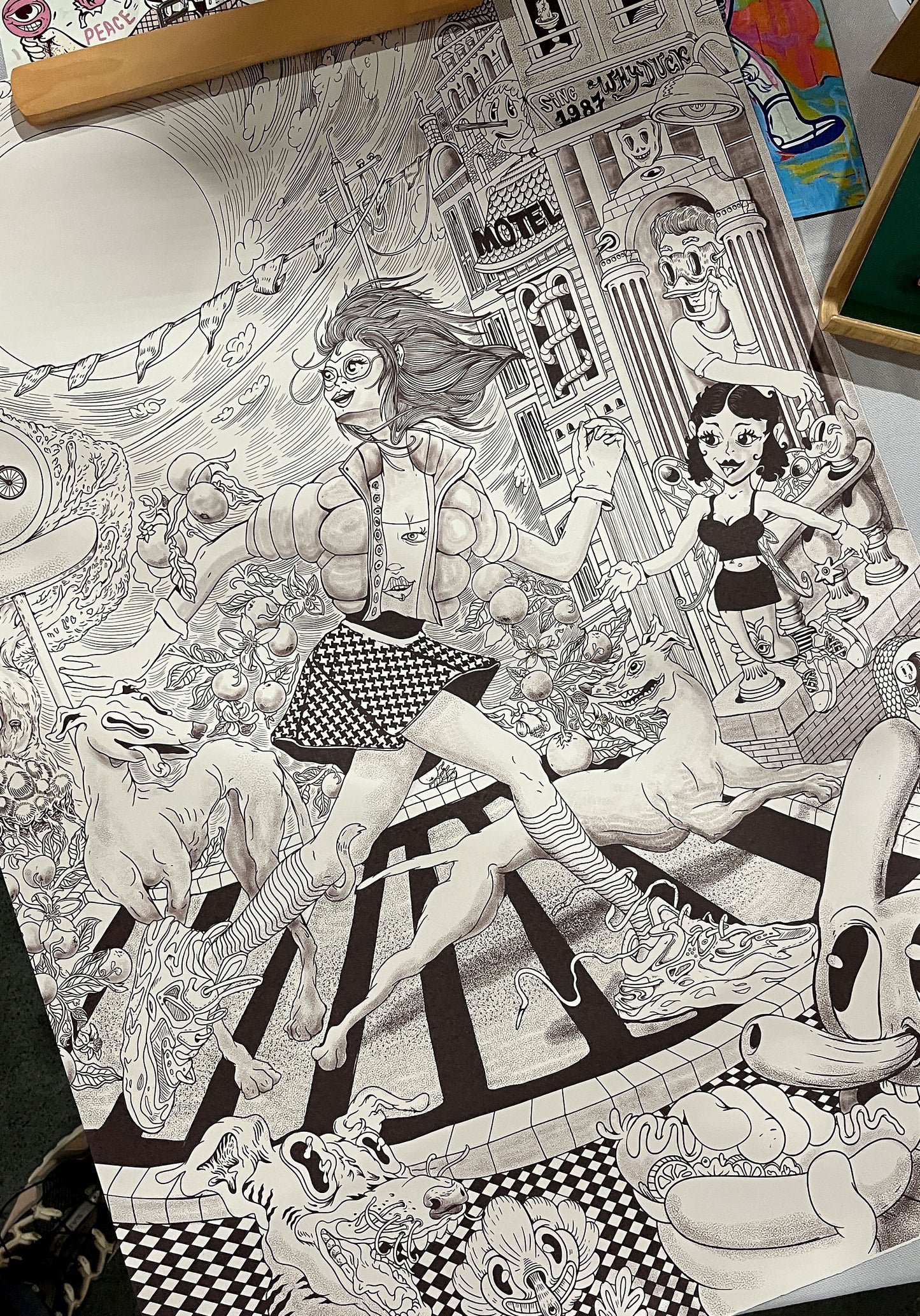 Pomarańczarka — Fabriano 50 × 70 cm